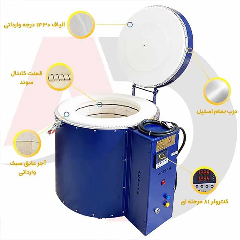 کوره سفالگری استوانه ای (سطلی)